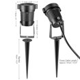 thumbnail image 3 of Mirror wind Waterproof Garden Lawn Lamp Landscape LED Light w/Remote Control​ (6W US), 3 of 3