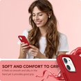thumbnail image 5 of Silicone Case Compatible with iPhone 12 Mini Case 5.4 inch, Liquid Silicone Full Body Protective Phone Case Cover (with Microfiber Lining) for iPhone 12 Mini (2020) 5.4", red, 5 of 5