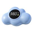 thumbnail image 2 of FENGGHAO Cloud Digital Floating Thermometer Baby Bath Temperature Gauge Silent Alert Waterproof Tub Thermometer for Newborns Yellow, 2 of 7