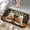 Two Ghost Dogs with Pumpkins, variant on 1pc Black Cat in Water Lilies Absorbent Non-Slip Bathroom Thickened Flannel Rug Decor,Soft,Quick Drying,Suitable For Indoor/outdoor Use,Bathrooms,Bedrooms,Kitchens,Terrace,Laundry Rooms,16"x24"
