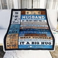 thumbnail image 2 of Personalized Custom Name to My Husband Blanket from Wife You are My Everything Husband Birthday Christmas Wedding Anniversary Bed Quilt Fleece Throw Blanket (30 x 40 in Baby Size), 2 of 5
