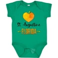 thumbnail image 3 of Inktastic St. Augustine Florida Orange in Heart Boys or Girls Baby Bodysuit, 3 of 5