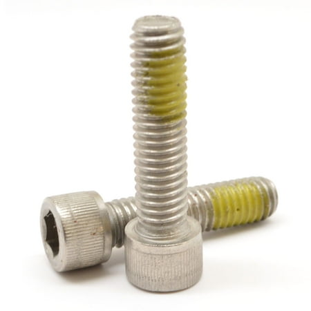 

3/8 -16 x 1 1/2 (FT) Coarse Thread Socket Head Cap Screw Nylon Patch Stainless Steel 18-8 Pk 75