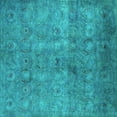 thumbnail image 1 of Ahgly Company Indoor Square Persian Turquoise Blue Bohemian Area Rugs, 5' Square, 1 of 4