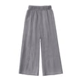thumbnail image 7 of SGFCWSX Girls Wide Leg Pants Loose Casual Relaxed Fit Elastic Waist Fall Lounge Trousers Gray Size 9, 7 of 7