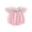 Pink, variant on Infant Baby Girls Fourth of July Outfit Plaid Bubble Romper Fly Sleeve American Flag Embroidery Bodysuit Summer Clothes