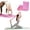 Pink, variant on PONPRNGY 2Pcs Yoga Blocks Set, Lightweight Foam Brick Yoga Pilates Blocks with 1 Strap, Anti-Slip Yoga Brick for Posture Adjustment and Movement Assistance