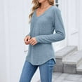 thumbnail image 7 of Dxzfnsa Long Sleeve Shirts for Women V Neck Basics Tops Lightweight Base Layer Slim Fit Top Thermal Undershirts S-2XL, 7 of 7