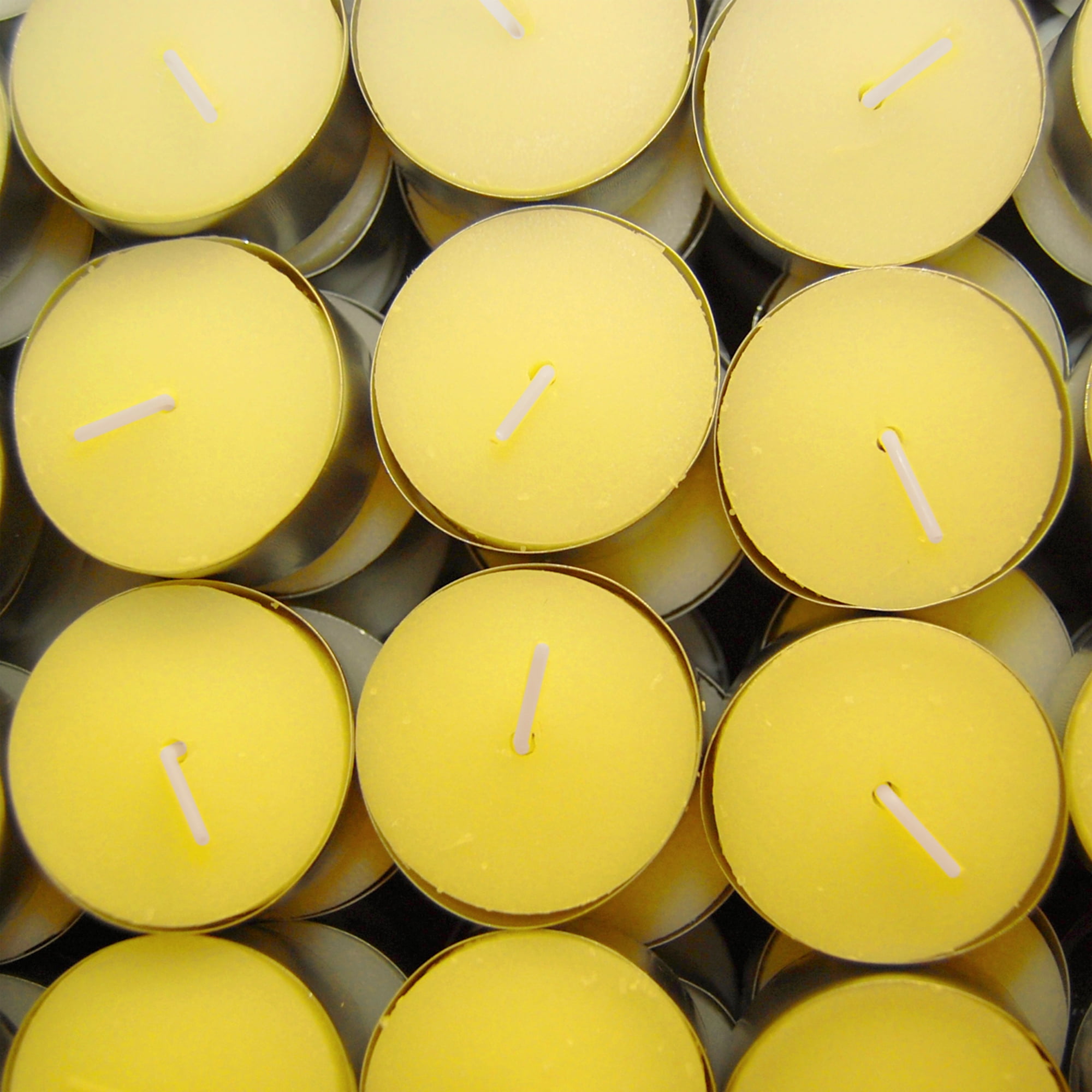 LumaBase Extended Burn Citronella Tea Light Candles, 100 Count