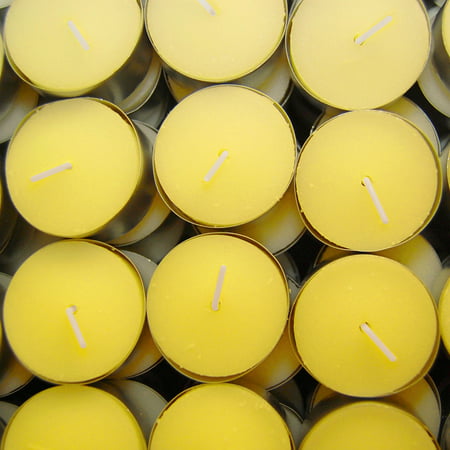 LumaBase Extended Burn Citronella Tea Light Candles, 100