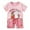 Pink&&100, variant on CONROSES Toddler Boys Clothes Sets Cartoon Graphic Short Sleeve T-Shirt Shorts Outfits for Kids, Sizes 18-24 Months