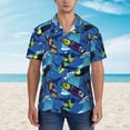 thumbnail image 4 of Goofa Hawaiian Style Hawaiian Shirt for Men, Unisex Summer Beach Casual Short Sleeve Button Down Shirts,Aloha Tropical Floral print shirt-Medium, 4 of 9