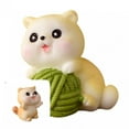 thumbnail image 1 of Cat Figurine Réaliste Adorable Résine Unique Détails Exquis Chaton Statue Décoration de la Maison, 1 of 8