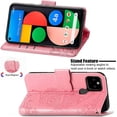 thumbnail image 3 of for Google Pixel 5A 5G Wallet Case, 3D Butterfly Embossing Slim Flip PU Leather Phone Case Magnetic Closure Credit Card Slots Holder Cover for Google Pixel 5A 5G HZD Pink, 3 of 16