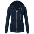 thumbnail image 7 of Women's Lightweight Zip Up Hoodie Long Sleeve Spring Fall Thin Casual Hooded Jacket Slim Fit Basic Sweatshirt 2025, 7 of 7