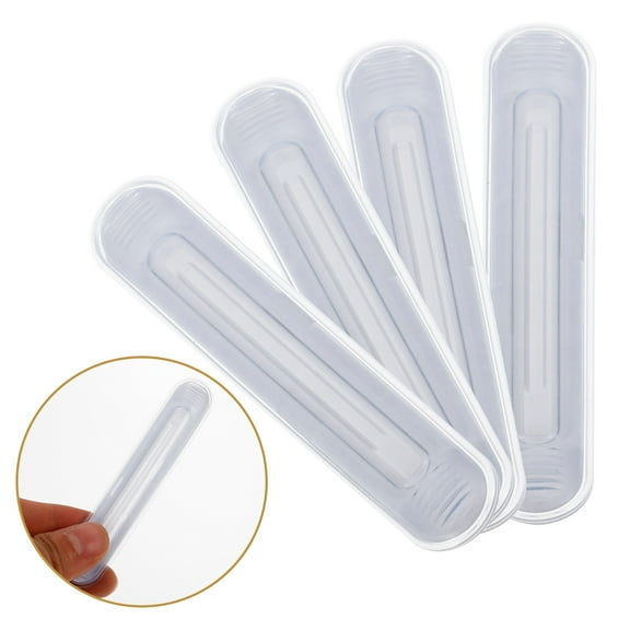 ROSENICE 4Pcs Clear Furniture Bumpers for Cabinet Doors Round Silicone 3.5*0.7*0.3In Wall and Furniture Protection