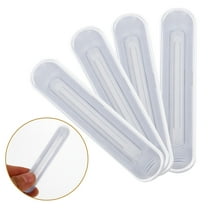 ROSENICE 4Pcs Clear Furniture Bumpers for Cabinet Doors Round Silicone 3.5*0.7*0.3In Wall and Furniture Protection