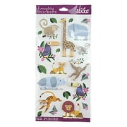 Sticko Solid Small Silver Carnival Alphabet Paper Stickers, 83