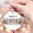 thumbnail image 4 of France Christmas Ornament, France Ornament, Christmas Ornaments, France Custom, France Personalized Ornament, France Bauble, French Palace WXycO3 (France Christmas), 4 of 4