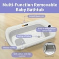 thumbnail image 6 of Linor 2 in 1 Bathtub with Changing Table, Waterproof Diaper Changing Station Portable Changing Table Adjustable Height Nursery Organizer with Storage Racks, 6 of 8