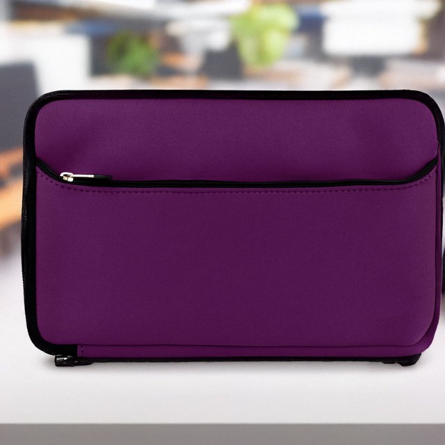 13 inch Laptop Sleeve Case - Protective Sleeve Bag for 13" Notebook Computer, Water-Resistant Portable Slim Case (Purple)