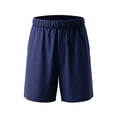 thumbnail image 6 of Jinhomg Mens Casual Twill Cargo Shorts Pull On Straight Leg 5 inch Shorts Classic Stretch Waist Outdoor Work Shorts with Pockets Navy,M, 6 of 7