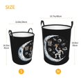 thumbnail image 5 of XMXT Collapsible Laundry Basket, Astronauts Playing Basketball Polyester Waterproof Laundry Hamper, 62L, 5 of 8