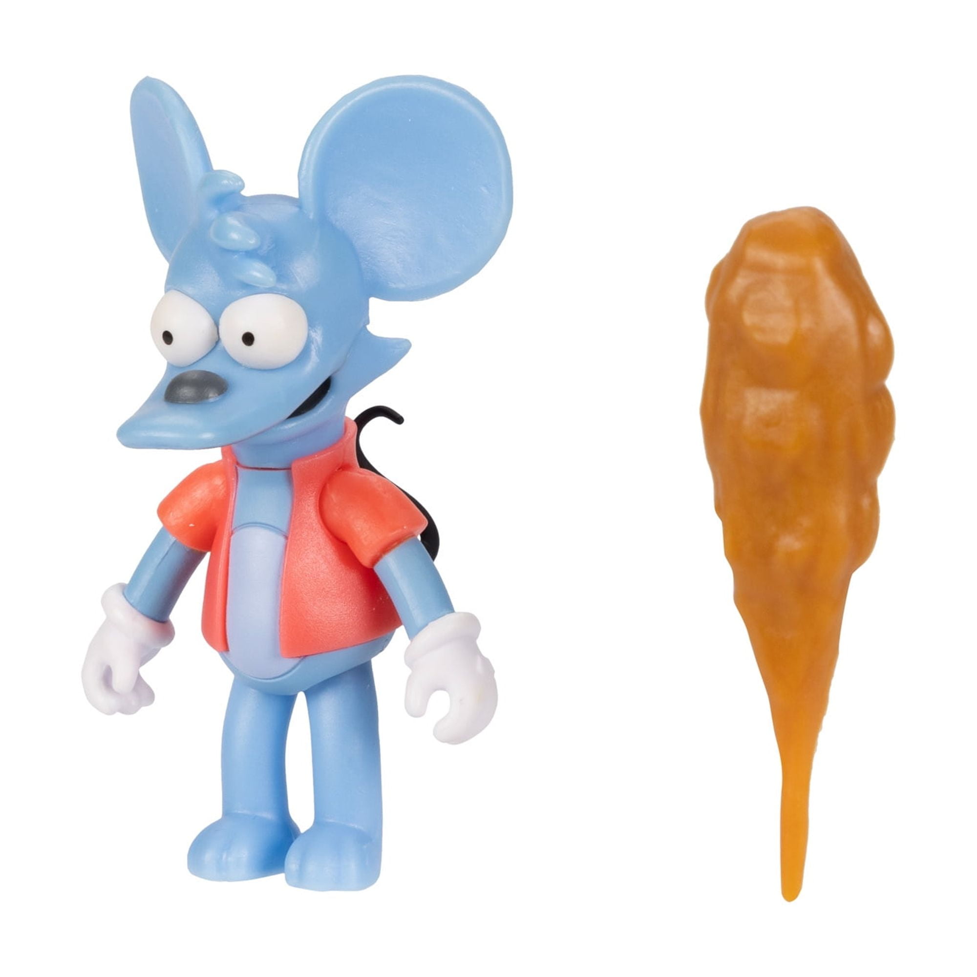 The Simpsons 2.5 inch Tall Scaled Collectible Itchy with Club Action Figure for Child Ages 4+
