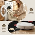 thumbnail image 5 of ODIKA 5'x7' Washable Area Rug Record Symbols Nostalgic Phonograph Discs Arrangement Retro Vinyl for Guest Room, Lounge, Apartment, Non-Slip Low Profile, Stain Resistant, 5 of 7