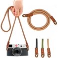 thumbnail image 1 of Hweilai Rope Camera Strap(Brown),Handmade Cotton Camera Strap Shoulder Strap/Strap DSLR Camera Belt for Mirrorless and DSLR Camera., 1 of 5