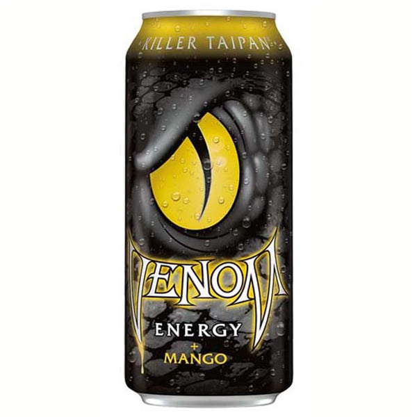 Venom Killer Taipan Mango Energy Drink 16 oz Cans - Pack of 24