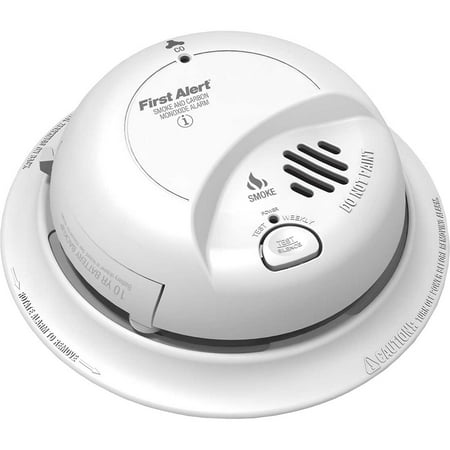 Carbon Seal - First Alert BRK Brands Hardwired Combo Smoke & Carbon Monoxide Alarm with 10-Year Sealed Battery Backup, SC9120LBL