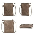 thumbnail image 5 of MKF Collection Athena Women's Crossbody Bag, Vegan Leather Handbag by Mia K. - Taupe, 5 of 5