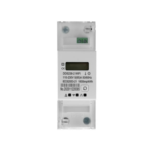 Single Phase Electric Tuya WiFi Home Hotel Office Remote Smart Energy Meter LCD Display Wireless Power Consumption Home App Rail Timer Circuit Breaker