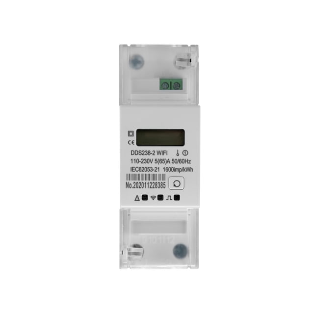 Riwesomey Medidor de energía inteligente WiFi Tuya eléctrico monofásico, pantalla LCD, consumo de energía inalámbrico, aplicación doméstica, Herramientas eléctricas Riwesomey TO010100-01