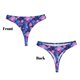 thumbnail image 3 of Balery Blue Skull Rose Tangas de Algodón para Mujer con Estampado – Ropa Interior Sexy, Transpirable, G-string-Large, 3 of 6