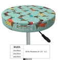 thumbnail image 4 of Disketp winter ski Dachshund Funda Redonda para Taburete, Funda de Cojín para Silla de Bar Suave y Elástica-14 inch, 4 of 7