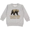 thumbnail image 2 of Inktastic Yellowstone National Park Bear Illustration Toddler Sweatshirt, 2 of 4