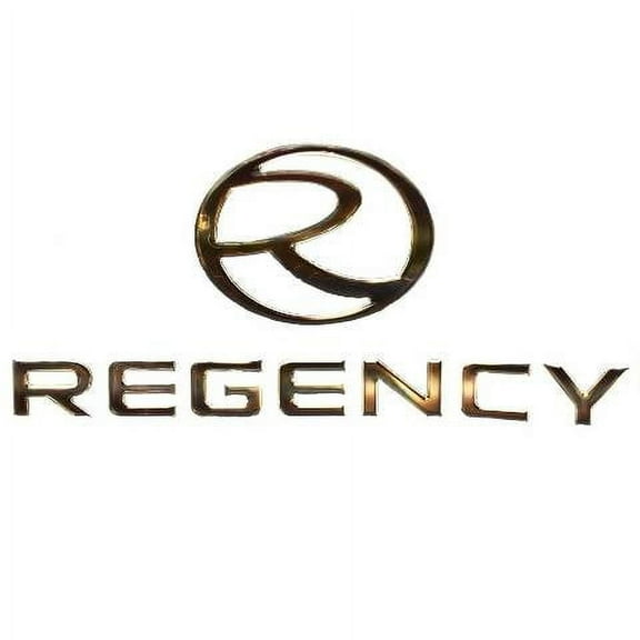 Tracker Regency Pontoon Boat Raised Logo Decal | OEM Silver Bronze Emblem