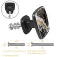 thumbnail image 3 of HemaKayy 4 Pack 1.2" Decorative Cabinet Knobs - ABS Glass Dresser Handles - Elegant & Durable Drawer Pulls for Kitchen, Bedroom, & Home Furniture Decor - Unique Marble Texture, 3 of 7