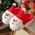 thumbnail image 2 of Taqqpue Slippers for Women Indoor Christmas Santa House Slippers Casual Print Winter Warm Shoes Secret Santa Gift, 2 of 7