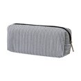 thumbnail image 4 of Cute_Pencil_Case Capacity_Pencil Pouch Pen Bag Office Stationery Organizer Simple Sturdy Stripe Canvas Organizer Bag Multifunctional Cosmetic Pouch Birthday Gifts(Black), 4 of 6