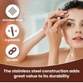thumbnail image 3 of Bianco Brothers Instruments Professional Stainless Steel Tweezers for Eyebrows, Strong Rust Resistant Eyebrow Tweezers with Ultra Fine Bottle Point Design, Facial Hair Removal for Women and Men, 3 of 7
