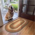 thumbnail image 1 of Homespice Russett Oval Braided Rug 27x45, Brown, Country Charm for Kitchen, Entryway, Bathroom Decor, 1 of 8