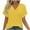 Yellow, variant on Lenpel T Shirts for Women Summer Fashion V Neck Short Sleeve Solid Color Tunic Tops Soft Casual Tees