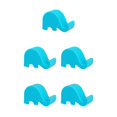 thumbnail image 1 of Ruiboury Universal Home Phone Mini Holder Apartment Desktop Smartphone Stand Portable Support Cellphone Accessory Blue 5Set, 1 of 6