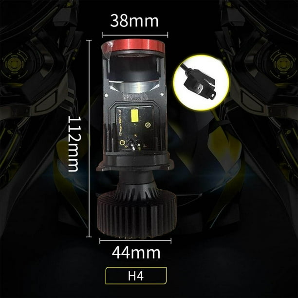 Faro LED Y7D H4 para coche, 6500 K, 90 W, 18 000 LM, kit de conversión de luces altas y bajas