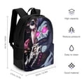 thumbnail image 2 of Death Note Ryuk Casual Backpack Shoulder Bag Daypack Computer Bag with Pocket High Capacity Schoolbag for Student College, 2 of 8