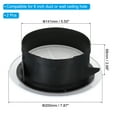 thumbnail image 2 of Unique Bargains Évent Rond de 6 Pouces 2 Pcs Diffuseur de Plafond Réglable Couverture de Gril ABS Persienne Évent avec Écran Type Rotatif, 2 of 5