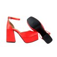thumbnail image 5 of Zapatilla Plataforma Tacon Ancho Kuali Shoes M-801 SHANTUNG ROJO 23 al 26 cm, 5 of 5